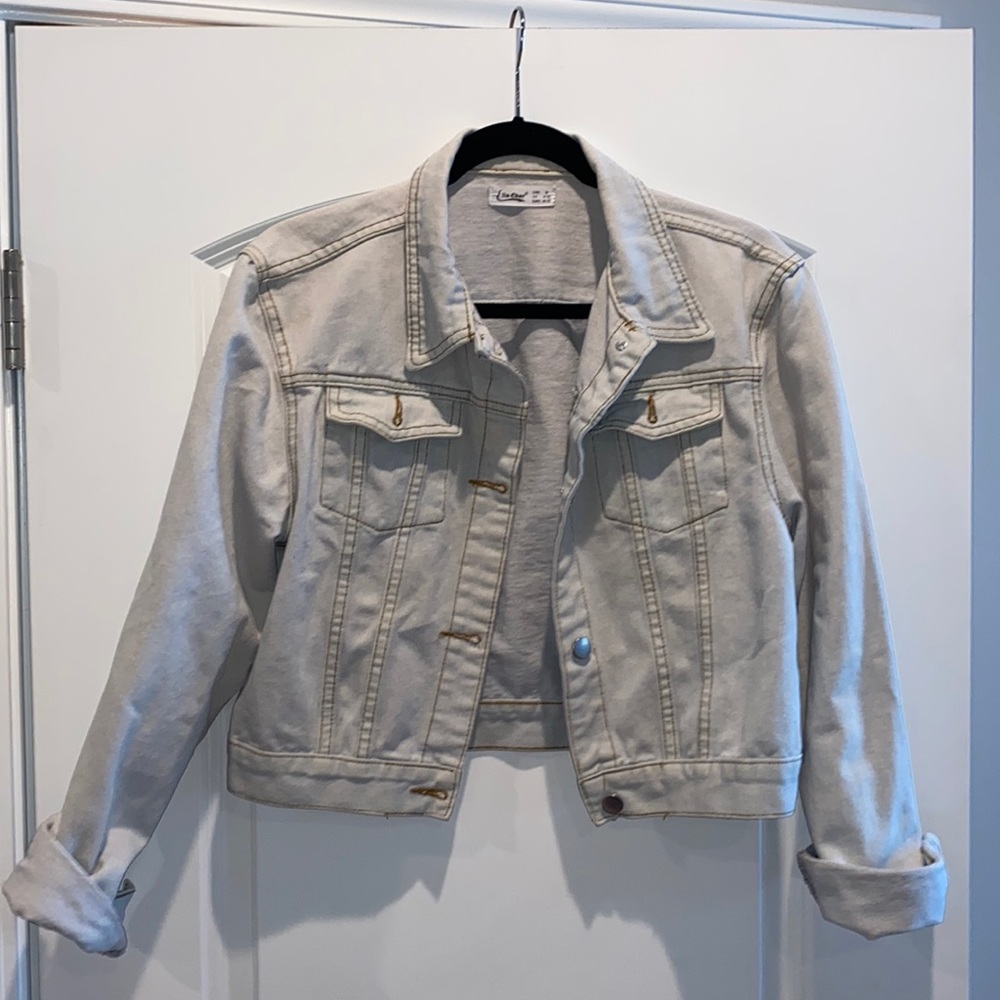 Light wash denim jacket